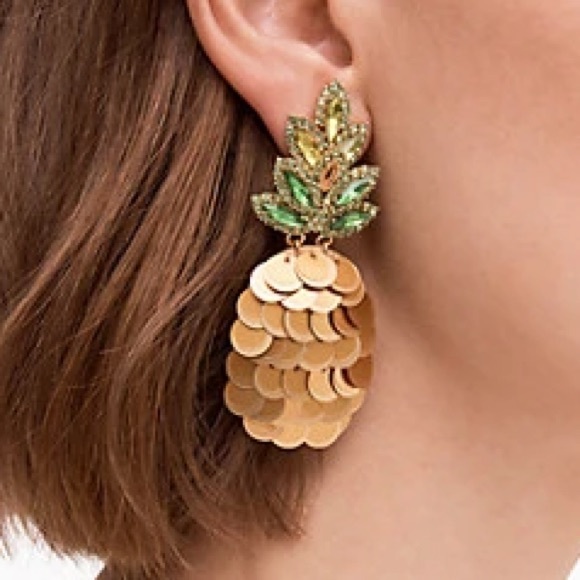 Kate Spade By the Pool Pineapple Statement Studs - Picture 2 of 5